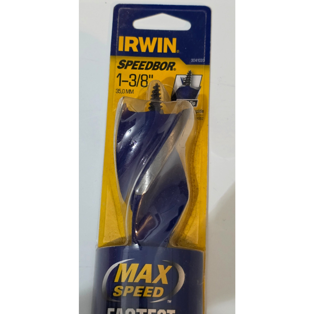 IRWIN SPEEDBOR 1 3/8" Tri-Flute Bit New
